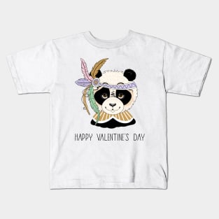 Panda Valentine Kids T-Shirt